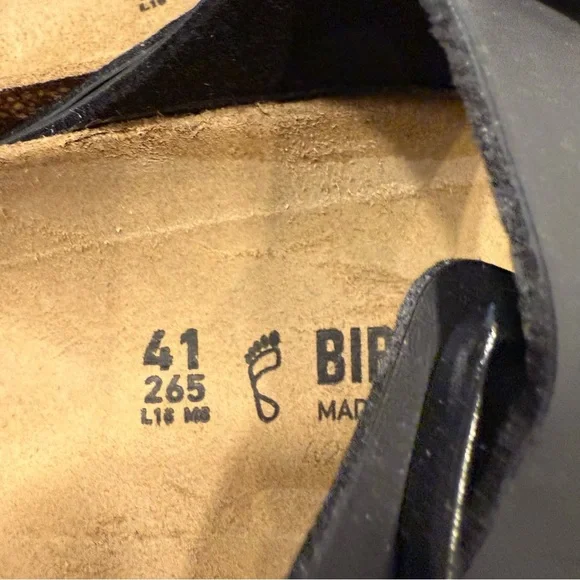 BIRKENSTOCK ARIZONA Black sandals BIRKO-FLOR Sz US W 10 Men 8 EU 41 NIB - Picture 4 of 7